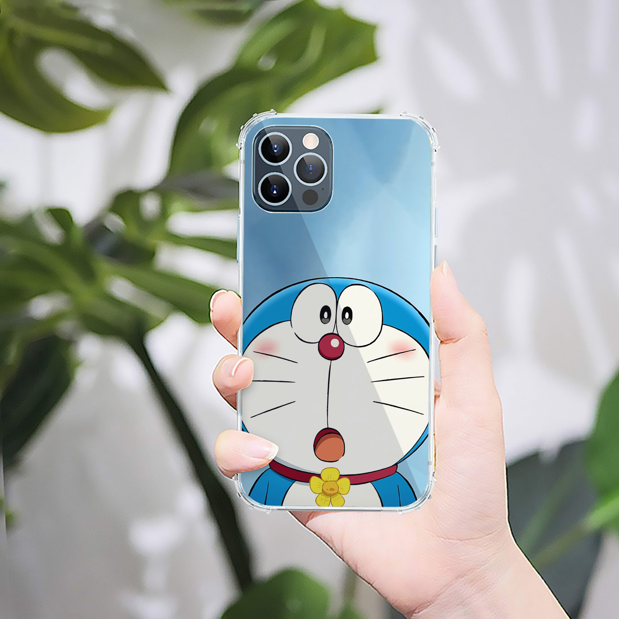 （画像用） ドラえもん Doraemon 【iPhone 12シリーズ対応】透明スマホケース（クリアソフトケース）